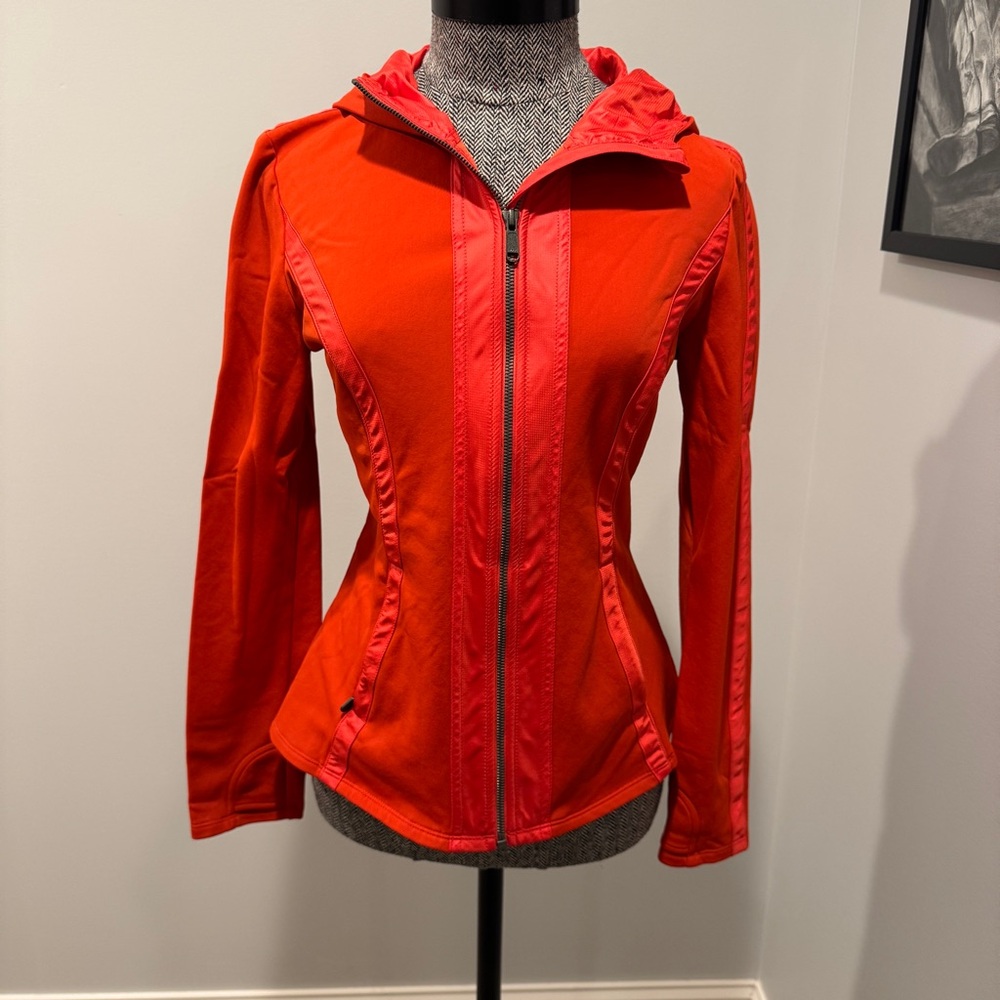 Athleta, fleece lined athletic zip up top